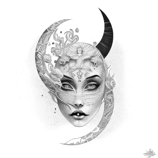 Female Lipstick Moon