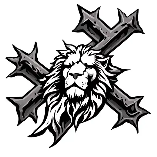 Orthodox Cross From Lion Scratches Chest