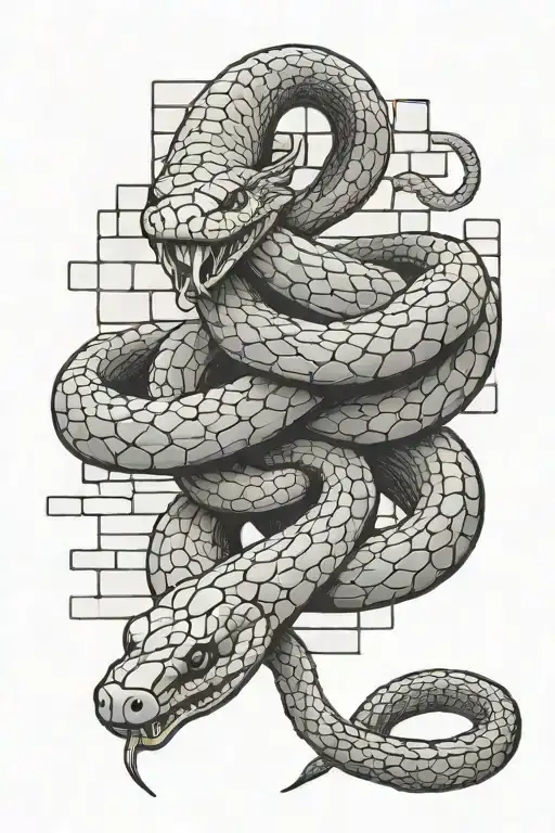 Snake And Bricks