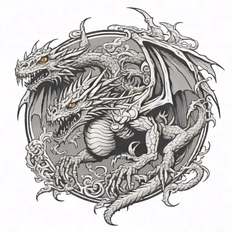 Zombie Dragon Flying