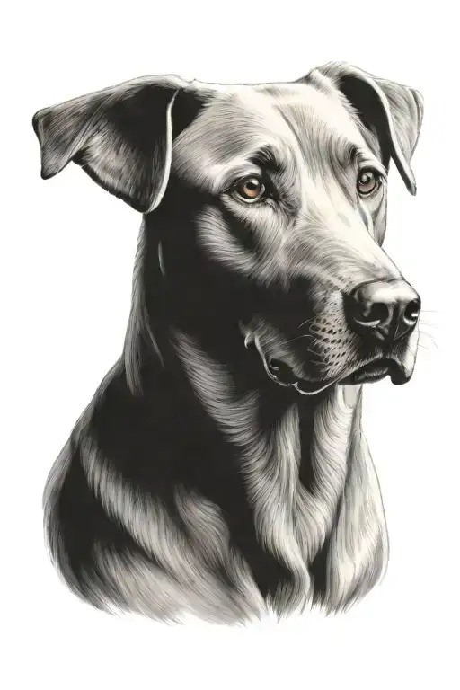 White Labrador Retriever Portrait