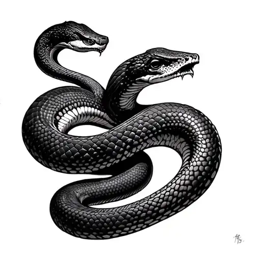 Gothic Snake With Nature Wrap