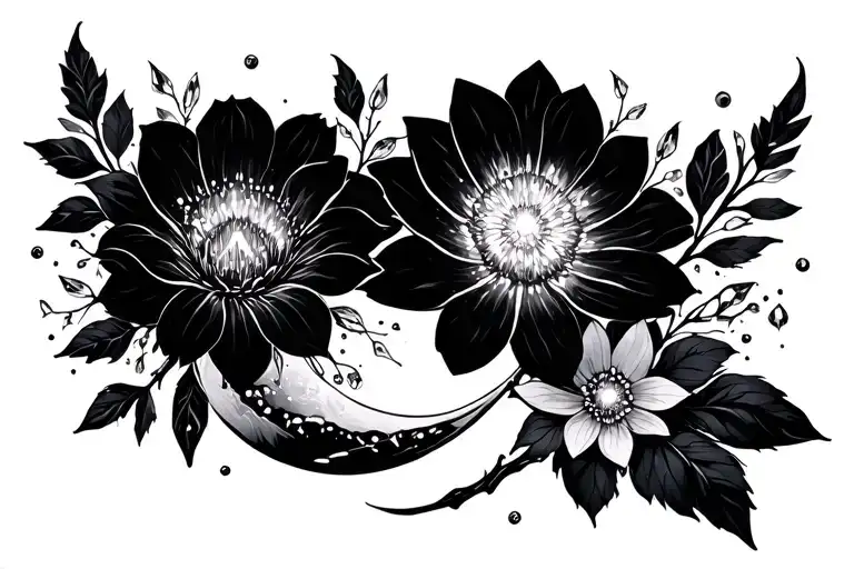 Flowers Moon Crystals