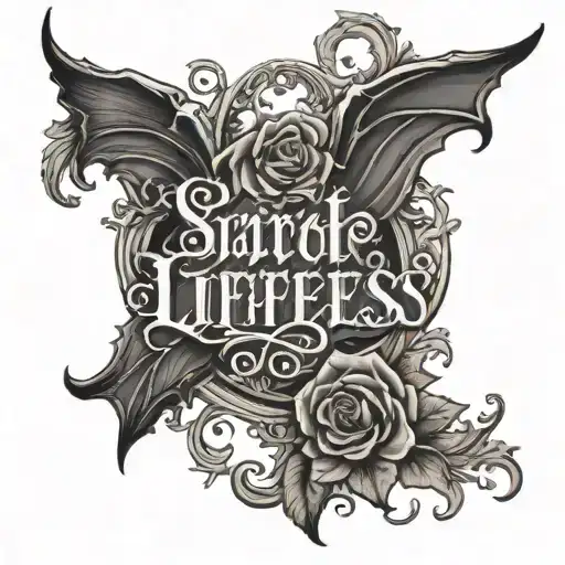 Create A Gothic Style Word With The Phrase Lifeless