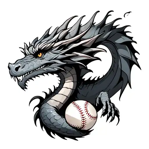 A Dragon And A Baseball