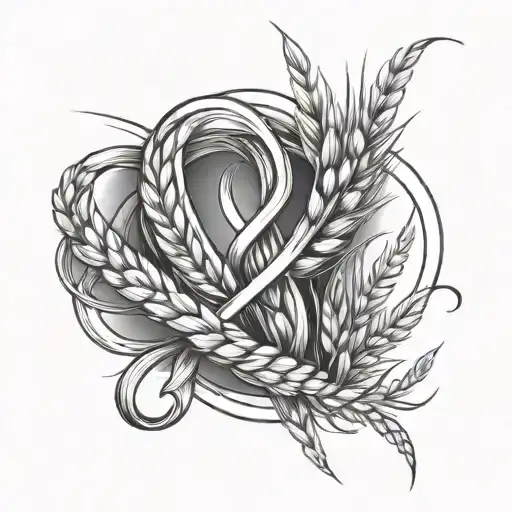 Infinity Symbol With Wheat