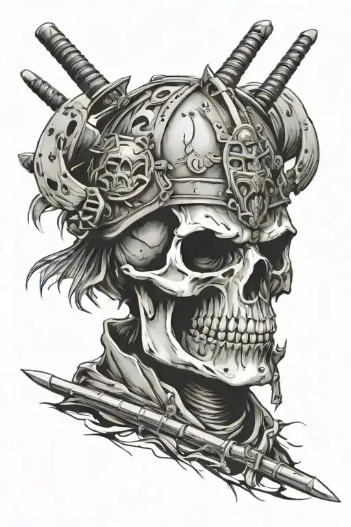 Skull Samurai Trash Polka