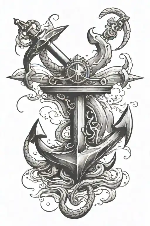 Anchor And Ocean