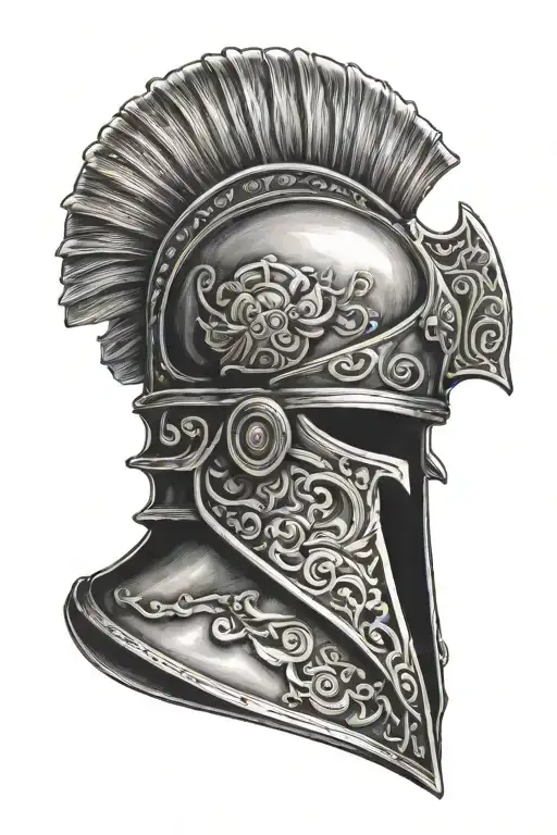 Roman Helmet Italian Horn