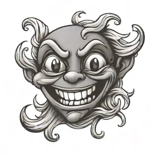 Dark Smile Emoji Made