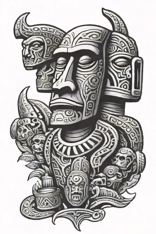 Maori Travel Moai Aliens Whisky