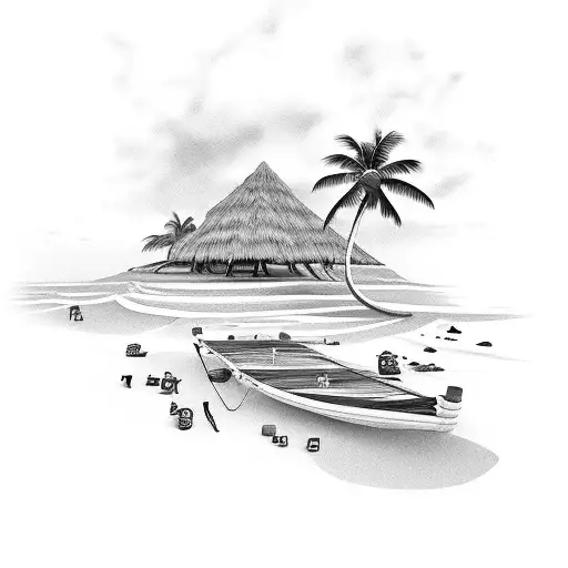 Tribal Tropical Beach