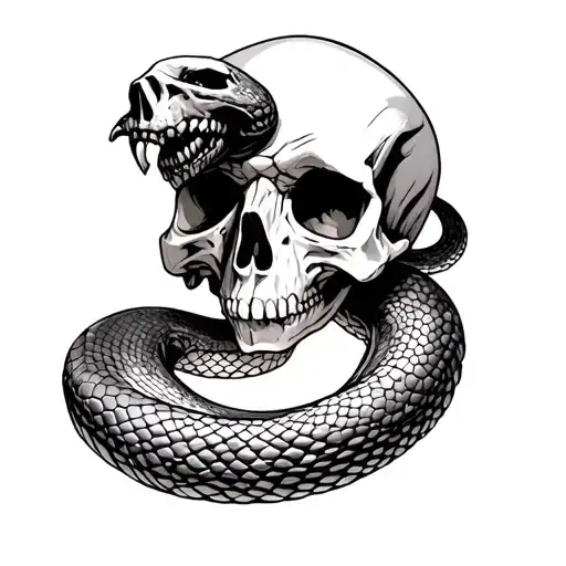 Harry Potter Death Eater Skull And Snake