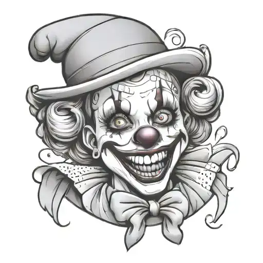 Clown Girl Cartoon Version