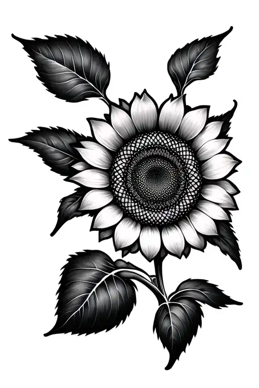 Sunflower Fibonacci Sacred Geometry