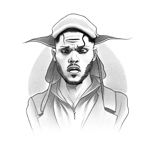 An Apostle Rapping On A Stage With A Crowd Of People In The Background