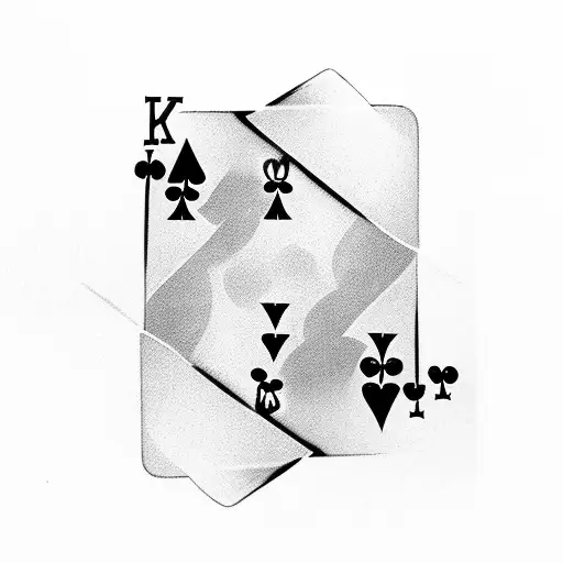 Poker Card With 25 Hearth And Ace