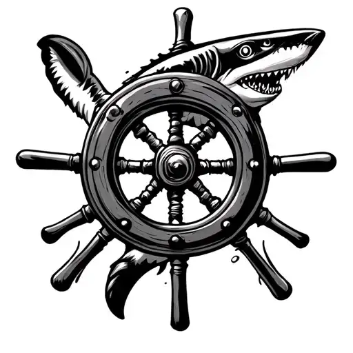 Captains Wheel Hammerhead Shark