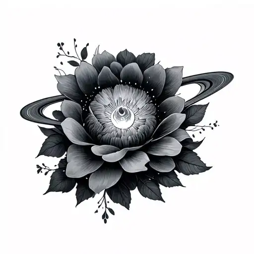 Saturn Capricorn Constellation Flower