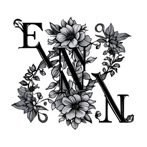 Daughters Initials Emn And Mln In Something Creative And Meaningful