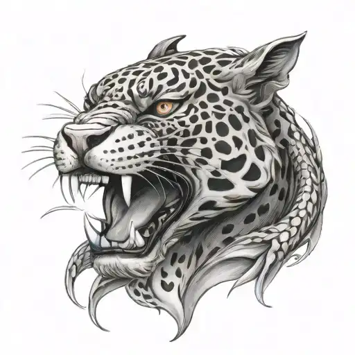 Jaguar And Dragon Wrapped