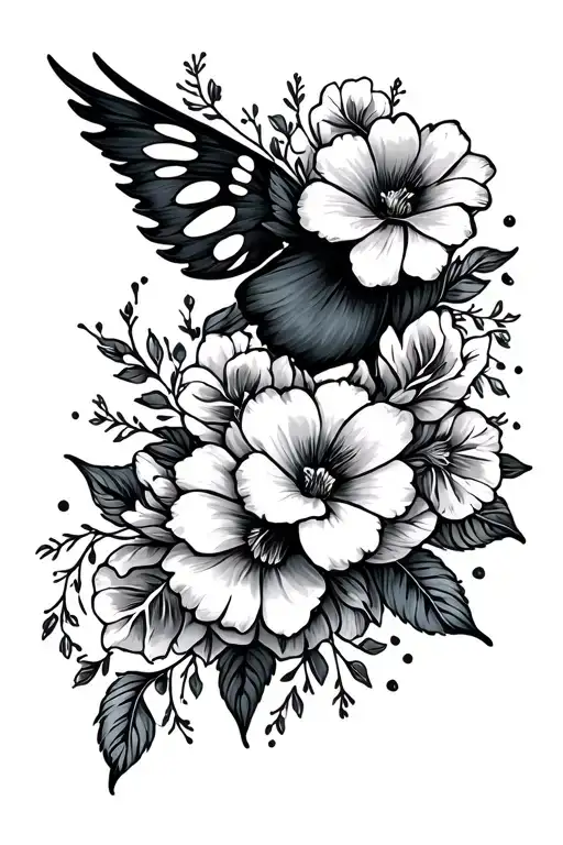 Bravery Intertwined With Vibrant Floral