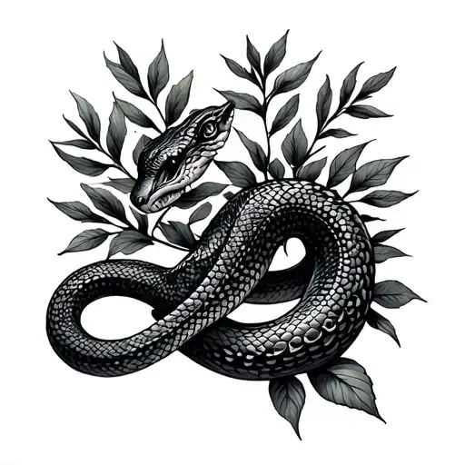 Gothic Snake With Nature