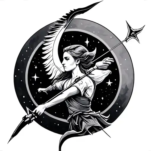 Sagittarius Archer Shooting Star