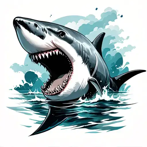 Make It A Shark Theme With An Ocean Background