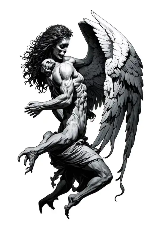 Fight Between Life And Death Angel