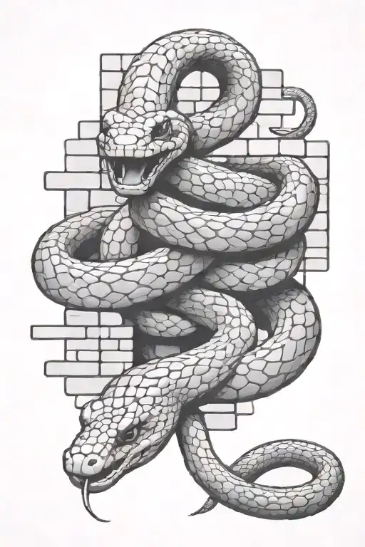 Snake And Bricks