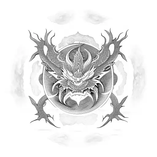 Moon Star Dragon Kanji