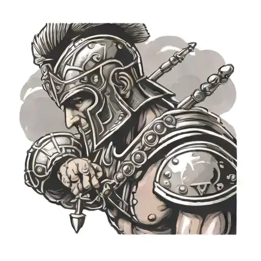 Gladiator Holding Rosary Beads