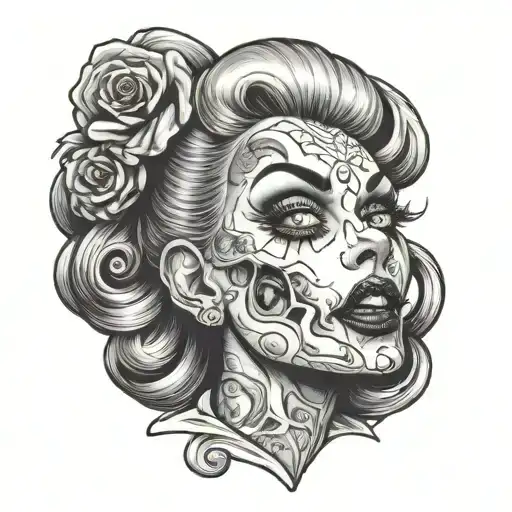 Scary Zombie Pin Up Girl