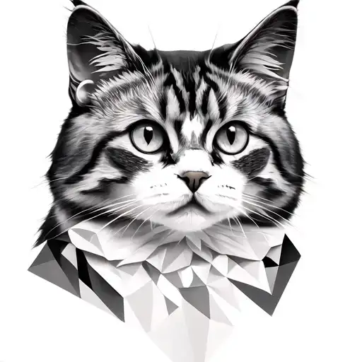 Geometric Design For A Siberian Cat