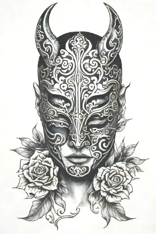 Hiding Behind A Mask Male