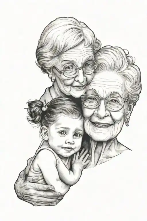 Grandma And Granddaughter