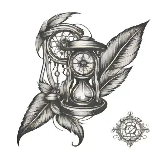 Hourglass With Dreamcatcher