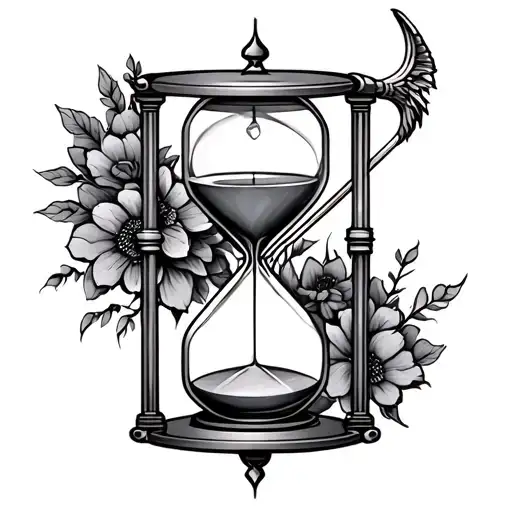 Sagittarius And Hourglass