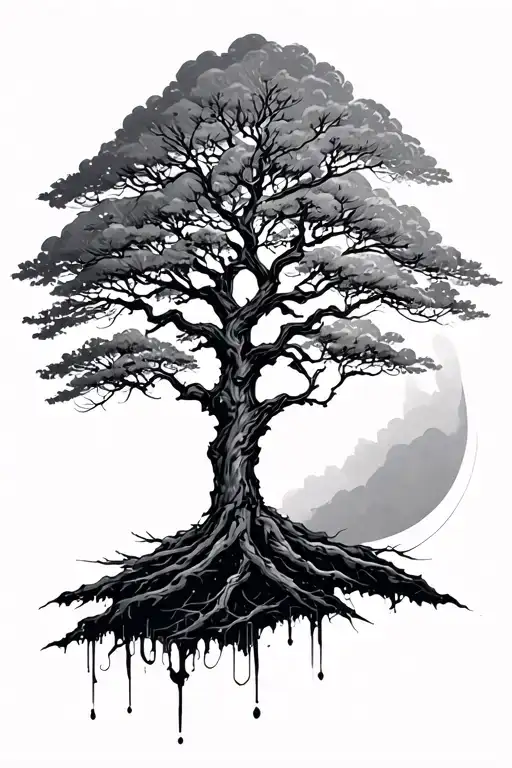 Cybercigilisim Minimalistic Tree Outer Forearm