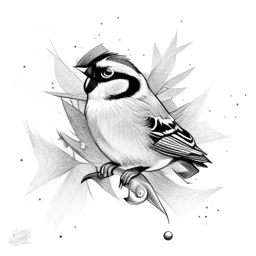 Carduelis Carduelis And Star