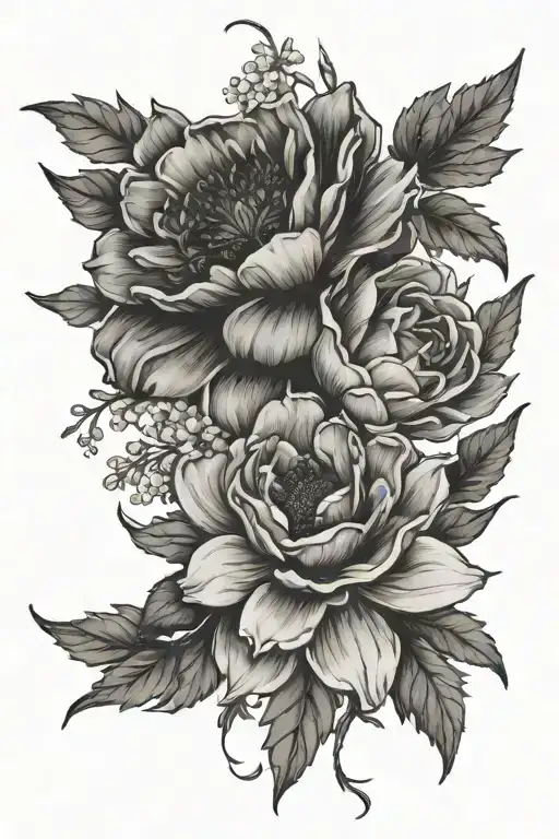 Combination Of August And December Birth Month Flowers