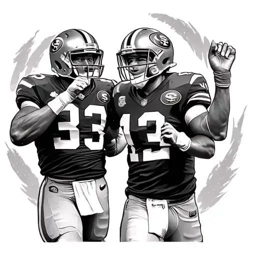 49Ers Football Players Celebrating A Victory In Candlestick Park