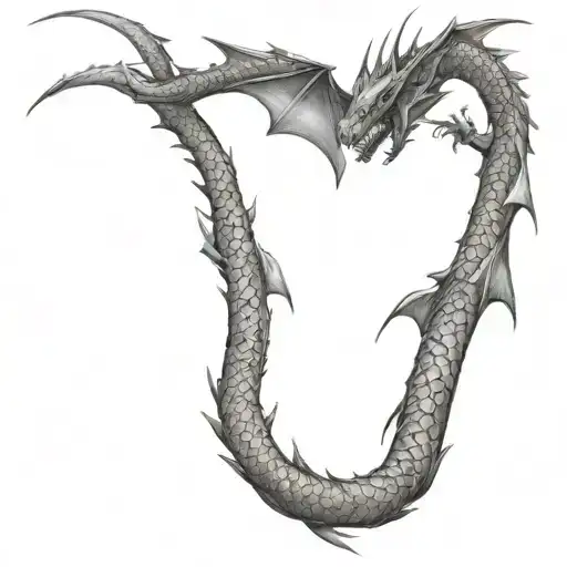 Dragon Diving Towards The Ground