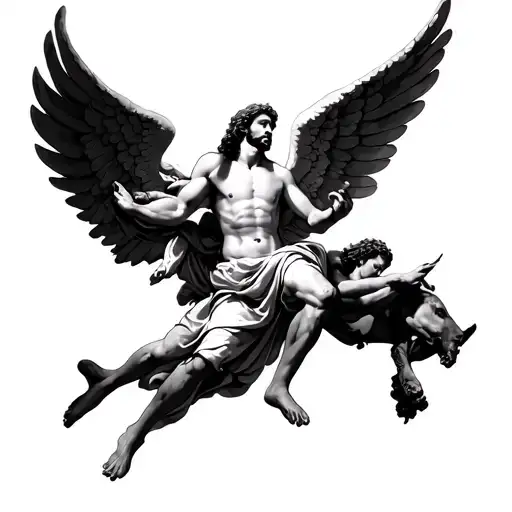 Angel Carrying Jesus Christ