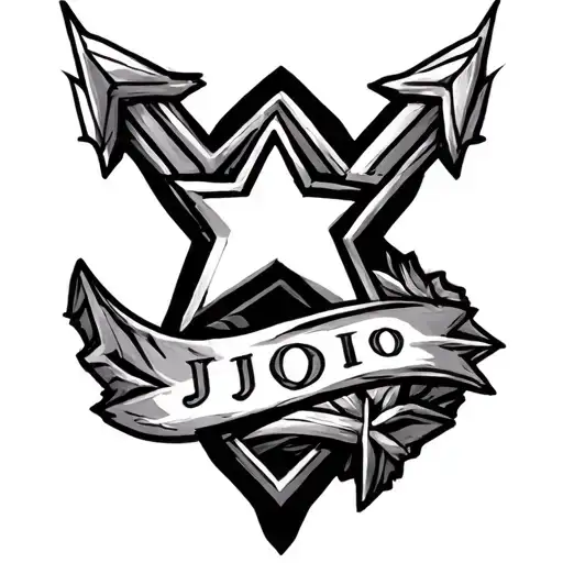 Jojo Star With Stand Arrow