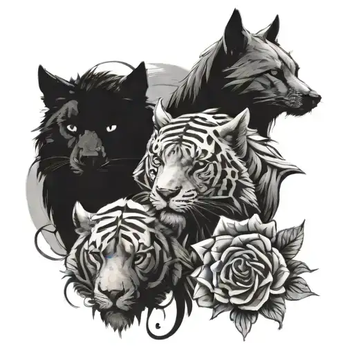 Represents Three Close Friends