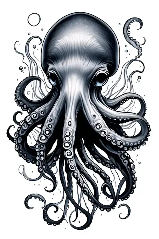 Octopus With Jellyfish On Forearm