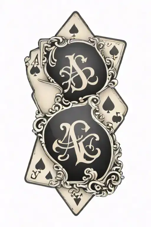 Ace Card Letters S T L