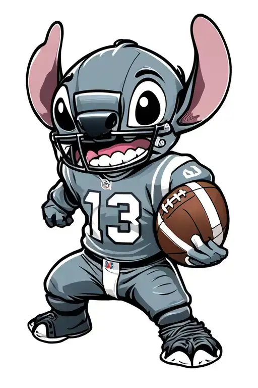 Stitch And Football And Number 13